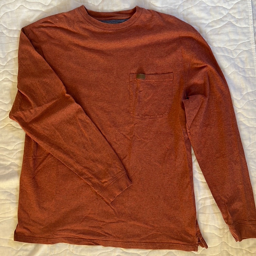 Mens Pendleton Long Sleeve Chest Pocket T Shirt